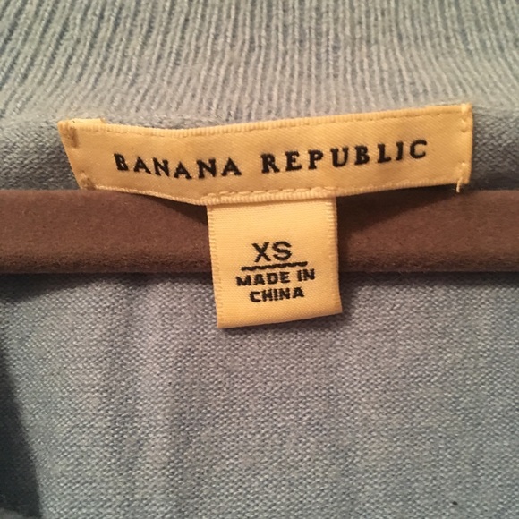Banana Republic XS Blue Quarter-Sleeve Sweater - Picture 2 of 2